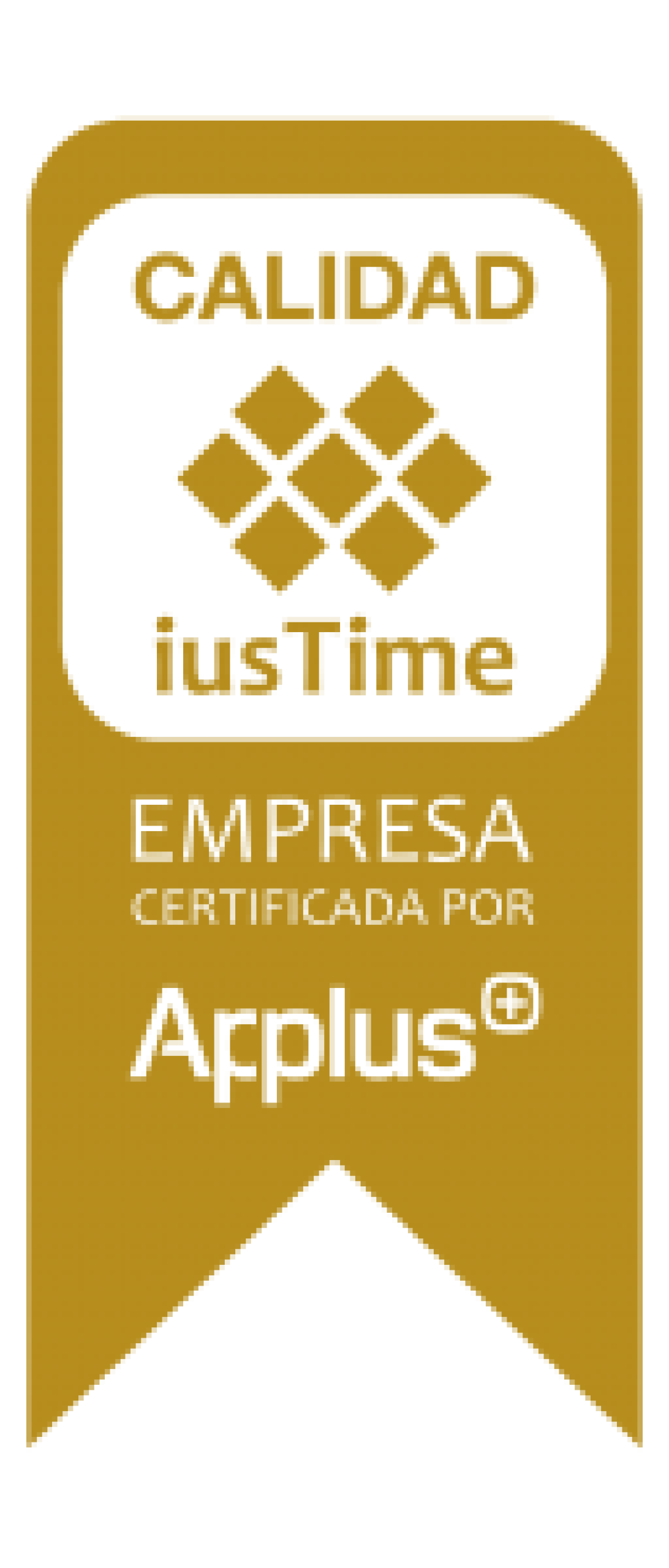 Sello Calidad iusTime - Empresa certificada por Applus
